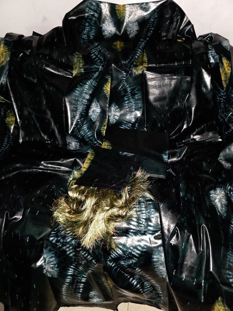 thioup teinture sans polman vert foncé bazin riche du Mali