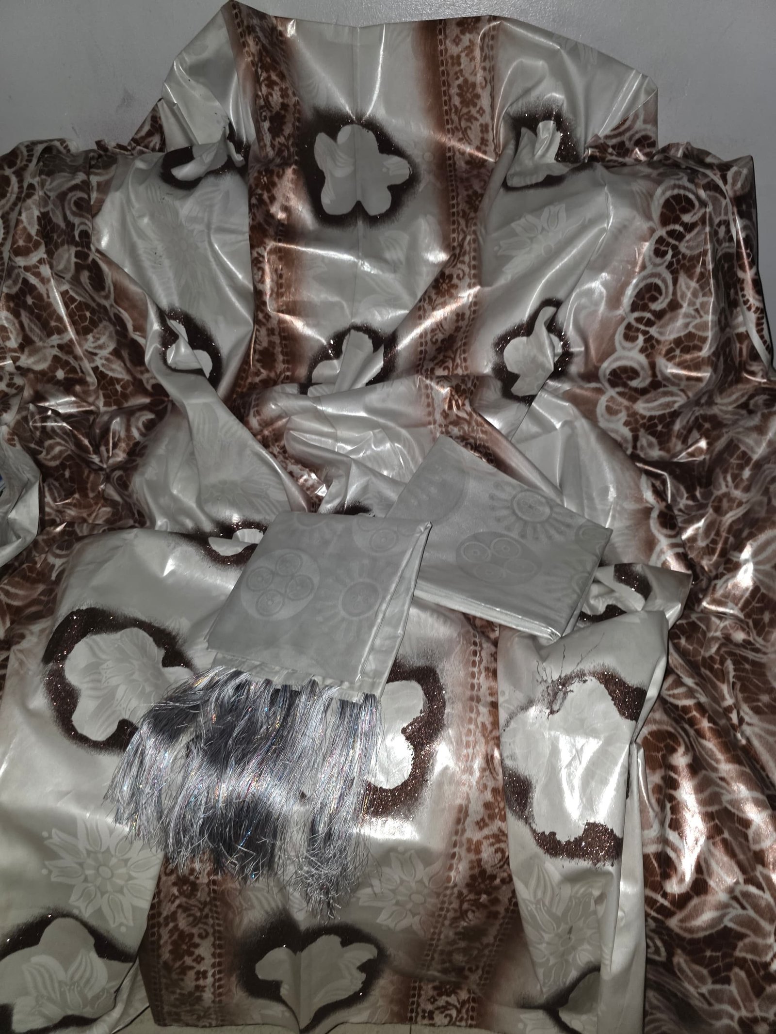 Boubou Laban gris et marron new tendance moderne