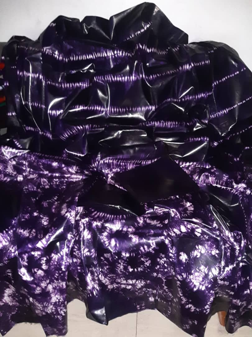 Bazin riche getzner siri violet foncé