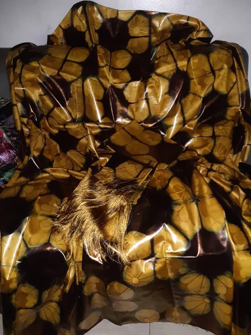 Gala du Mali bazin riche getzner nekeni jaune or