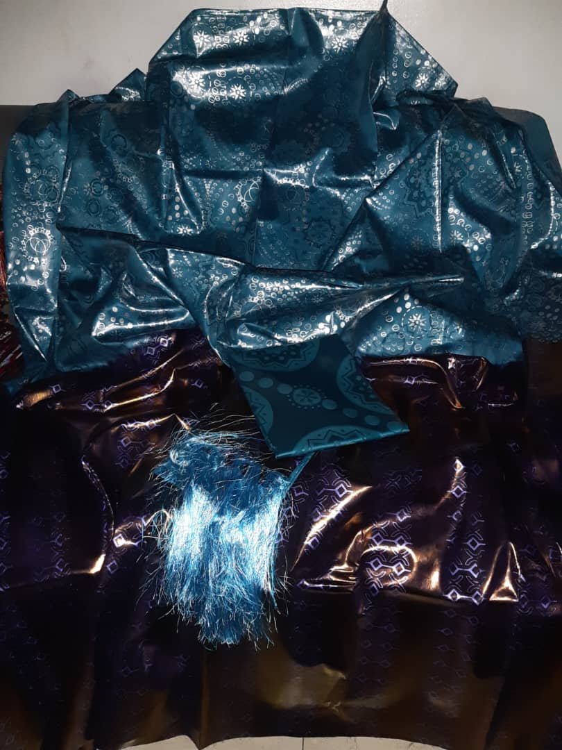 Thioup mali VIP teinture artisanale turquoise et polman