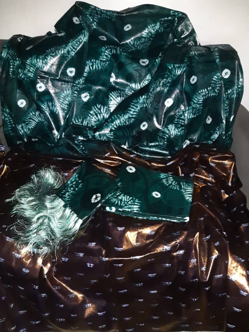 Thioup motif teinture vert et polman