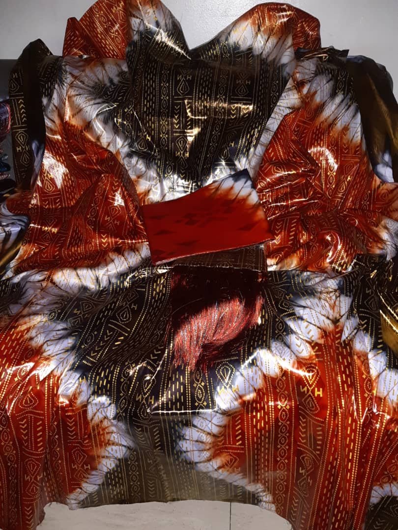 Bazin de luxe VIP blanc orange et polman