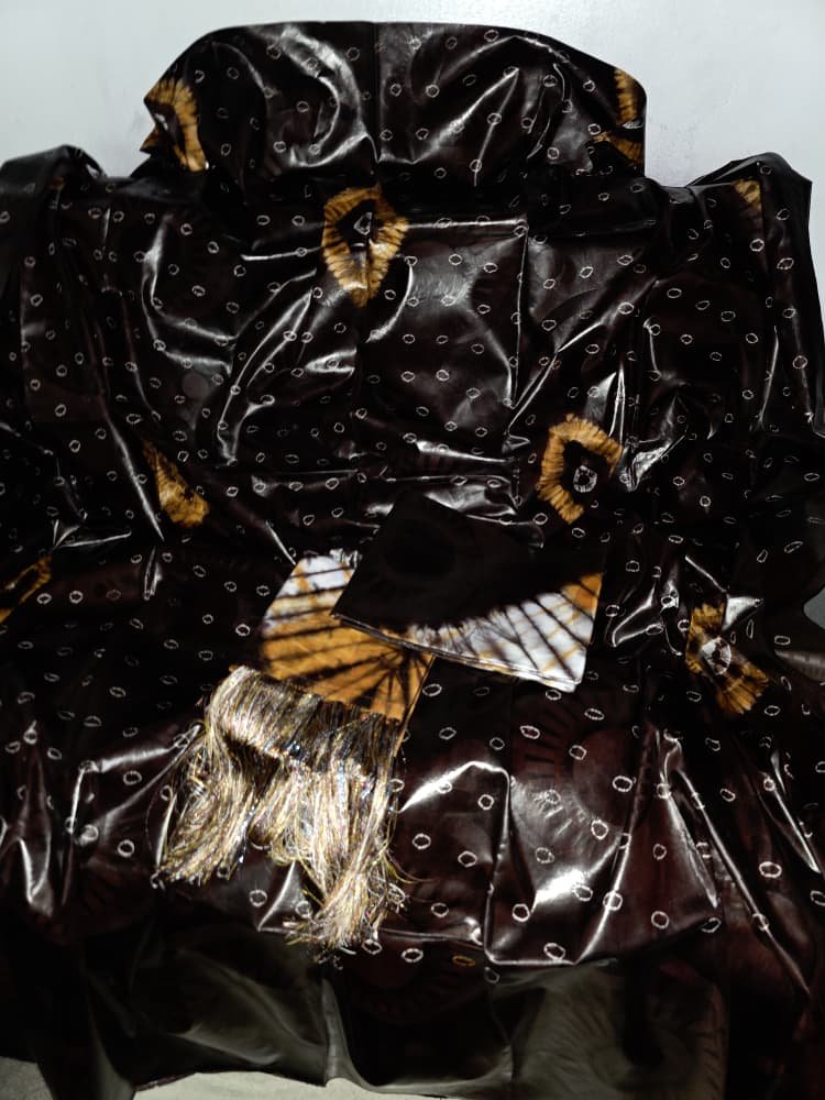 Boubou traditionnel siri marron foncé