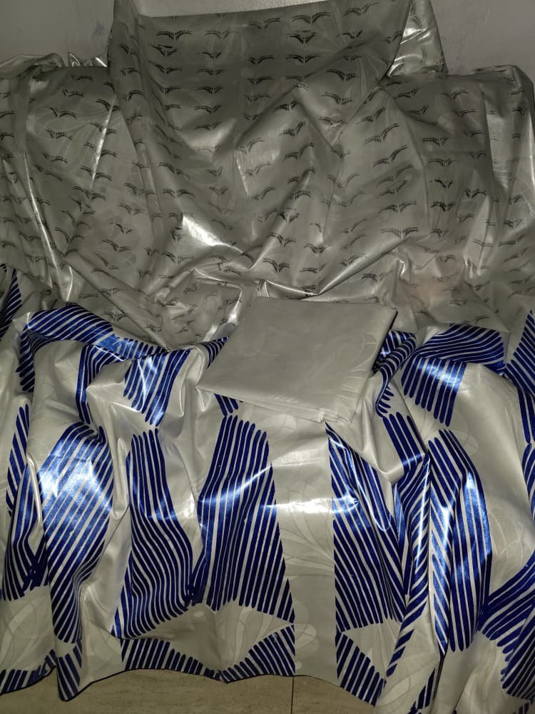 Mon coup de coeur bazin riche getzner laban bleu et blanc