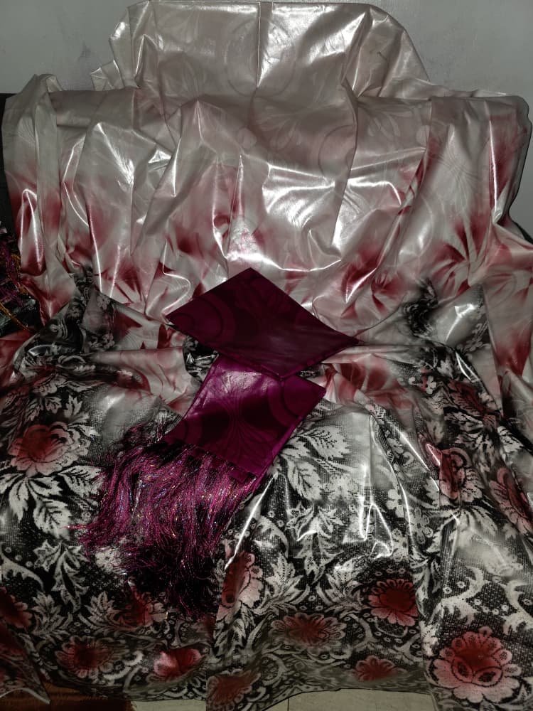 New tendance de l'année boubou Laban/Pagne teinté unis