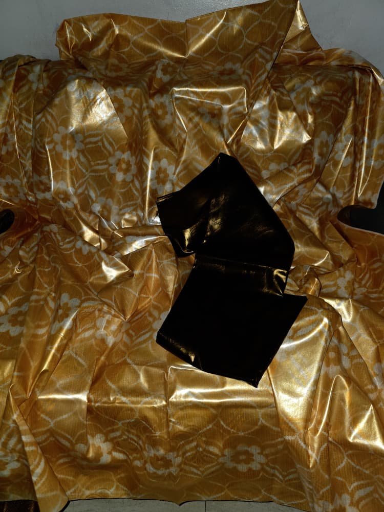 Magnifique Bazin riche Getzner laban 5 mètres pagne polman