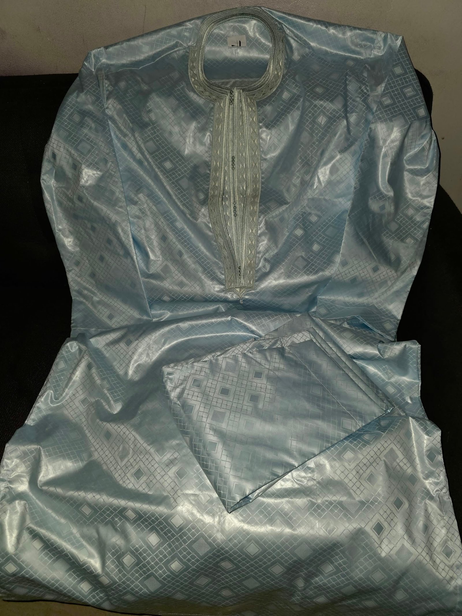 Frokia double cou taille L getzner bleu ciel